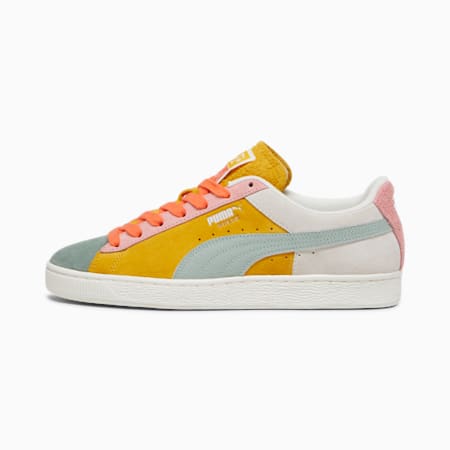 Suede Icons Of Unity Sneakers, Warm White-Yellow Sizzle, small-IDN