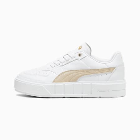 PUMA Cali Court leren damessneakers, PUMA White-Putty, small