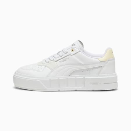 PUMA Cali Court Leather Women's Sneakers, PUMA White-Creamy Vanilla, small