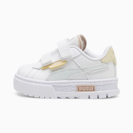 Mayze Crashed Toddlers' Sneakers, PUMA White-Dewdrop, small