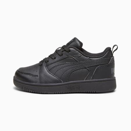 Rebound V6 Lo Little Kids' Sneakers, PUMA Black-Shadow Gray, small