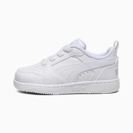 Rebound V6 Lo Toddlers' Sneakers, PUMA White-Cool Light Gray, small