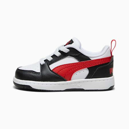 Rebound V6 Lo Toddlers' Sneakers, PUMA White-For All Time Red-PUMA Black, small