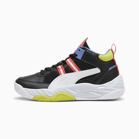 PUMA Rebound Future NextGen Sneakers - Youth 8-16 years, PUMA Black-Dewdrop-Active Red, small-AUS