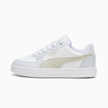 PUMA Caven 2.0 Youth Sneakers, PUMA White-Desert Dust-Silver Mist, small