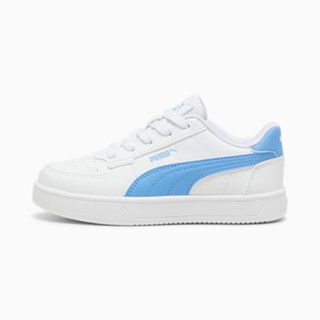 Puma Caven 2.0 Kids Sneakers, PUMA White-Team Light Blue-PUMA Black, small