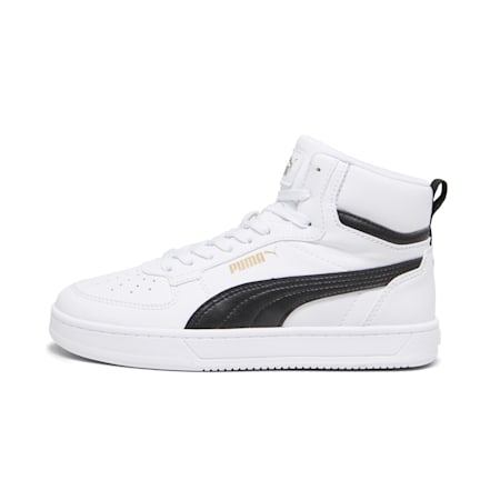 PUMA Caven 2.0 Mid Sneakers Teenager, PUMA White-PUMA Black-Gold, small