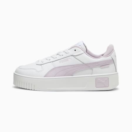 Carina Street Youth Sneakers, PUMA White-Grape Mist, small