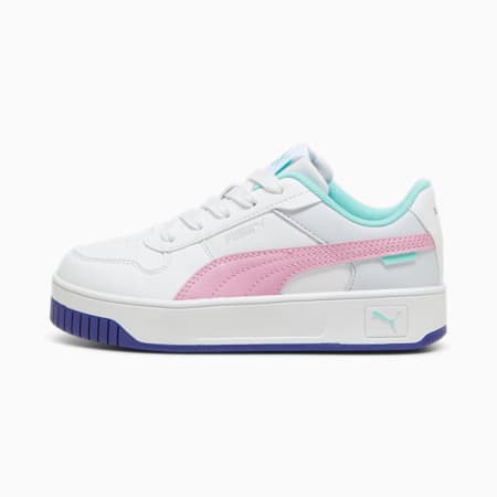 Carina Street Kids' Sneakers, PUMA White-Mauved Out-Mint, small