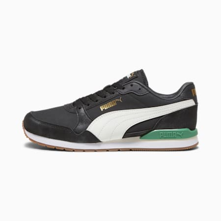 รองเท้าผ้าใบ ST Runner v3 75 ปี, PUMA Black-Warm White-Archive Green, small-THA