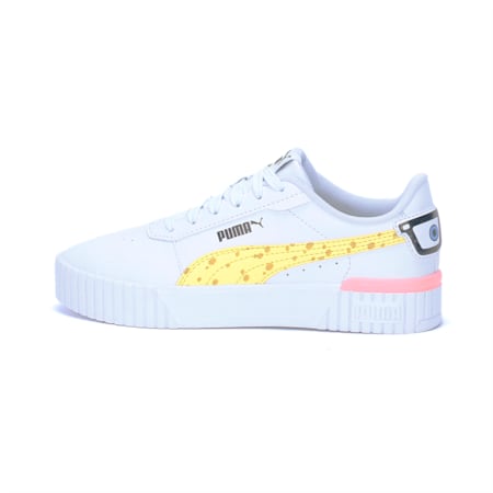 PUMA x SPONGEBOB SQUAREPANTS Carina 2.0 Sneakers - Youth 8-16 years, PUMA White-Lemon Meringue-PUMA Black-Peach Smoothie, small-AUS