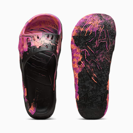 Claquettes de basketball MB.03 Slide, PUMA Black-Deep Orchid-Fluro Peach Pes, small