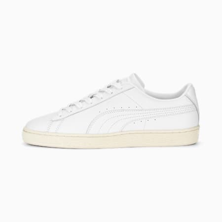 รองเท้าผ้าใบผู้ชาย Basket Classic 75Y Premium, PUMA White-PUMA White, small-THA