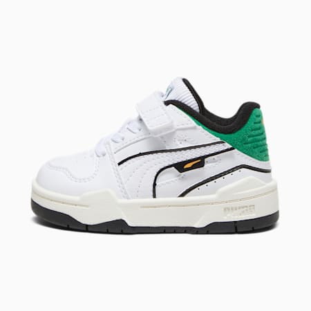 Slipstream Bball Toddlers' Sneakers, PUMA White-Archive Green, small