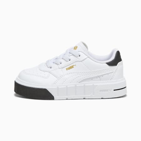 PUMA Cali Court Leather Toddlers' Sneakers, PUMA White-PUMA Black, small