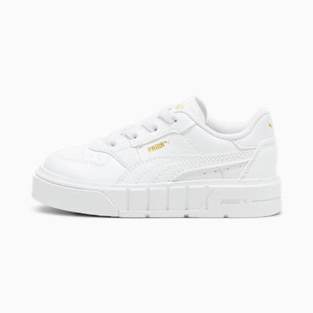 Cali Court Leather Sneakers - Girls 0-4 years, PUMA White-PUMA Gold, small-AUS