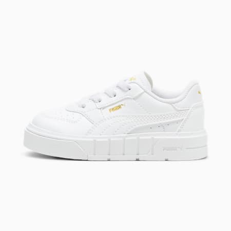 Cali Court Leather Sneakers - Girls 0-4 years, PUMA White-PUMA Gold, small-NZL