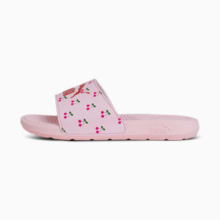 Cool Cat 2.0 Cherry Kids' Slides, Frosty Pink-Rose Gold-Pinktastic-Archive Green, small-IDN