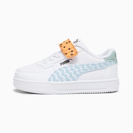 รองเท้าผ้าใบเด็กหัดเดิน PUMA Caven 2.0 Mix Match, PUMA White-Silver Sky-Bright Melon-Green Fog-PUMA Black, small-THA