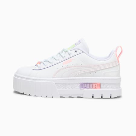 Mayze Cosmic Girl Youth Sneakers, PUMA White-Koral Ice, small-THA