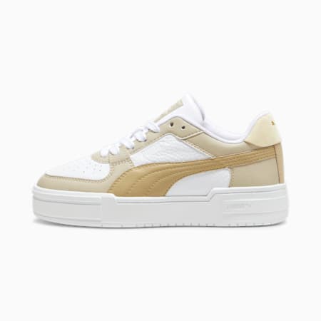 CA Pro Women's Sneakers, PUMA White-Prairie Tan-Putty, small