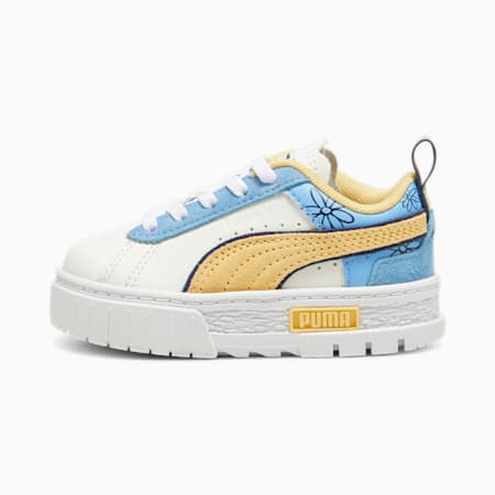PUMA x THE SMURFS Mayze sneakers voor peuters, Warm White-Flaxen, small