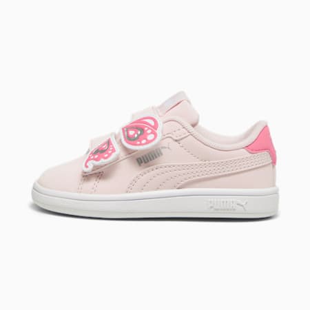 PUMA Smash 3.0 Butterfly Toddlers' Sneakers, Frosty Pink-Strawberry Burst-PUMA White-PUMA Silver, small