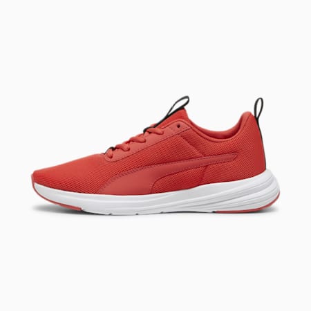 Rickie Runner Youth Sneakers, Active Red-PUMA White, small