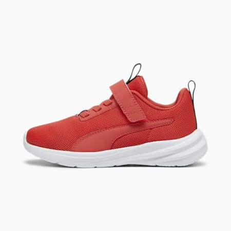 Baskets à fermeture facile PUMA Rickie Runner Enfant, Active Red-PUMA White, small