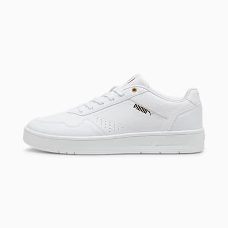 נעלי ספורט Court Classic, PUMA White-PUMA Gold, small-DFA