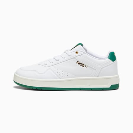 Court Classic Unisex Sneakers, PUMA White-Vine-PUMA Gold, small-AUS