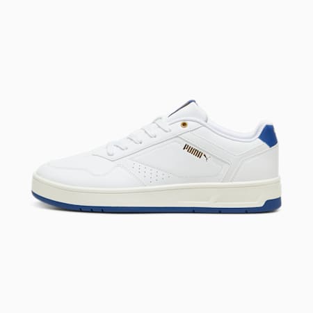 Court Classic Sneakers, PUMA White-Clyde Royal-PUMA Gold, small-PHL