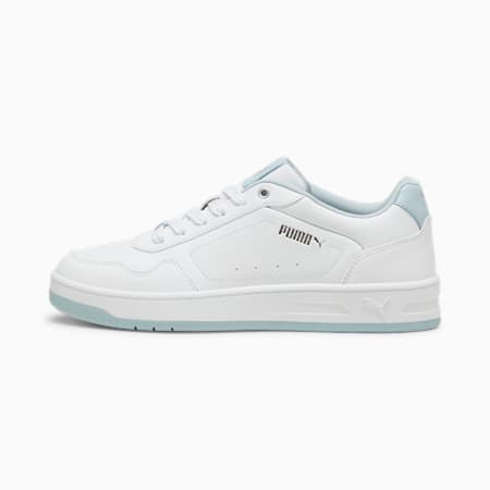 Court Classy Sneakers, PUMA White-Frosted Dew-PUMA Silver, small