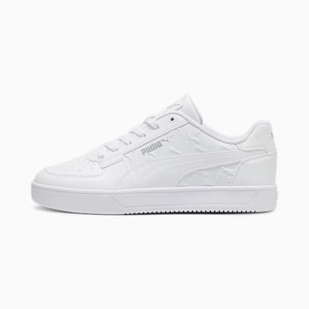 Puma Caven 2.0 Superlogo Unisex Sneakers, PUMA White-Smokey Gray-PUMA Black, small-AUS