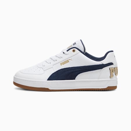 Puma Caven 2.0 Retro Club Unisex Sneakers, PUMA White-Club Navy-Prairie Tan, small-AUS