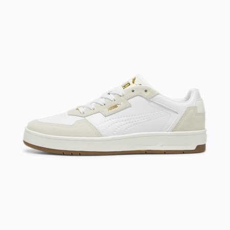 Court Classic Lux SD Unisex Sneakers | PUMA White-Alpine Snow-PUMA Gold ...