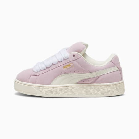 Sepatu Sneaker Suede XL, Grape Mist-Warm White, small-IDN