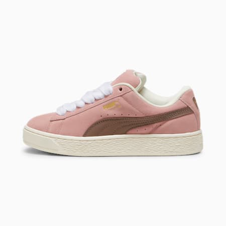Suede XL sneakers uniseks, Future Pink-Warm White, small
