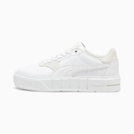 PUMA Cali Court PureLuxe Women's Sneakers, PUMA White-Vapor Gray, small