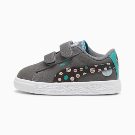 Zapatillas Suede Classic LF para bebé, Cool Dark Gray-Sparkling Green-Flat Dark Gray, small