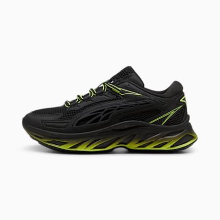 Sepatu Sneaker Balap Exotek NITRO™, PUMA Black-Electric Lime, small-IDN
