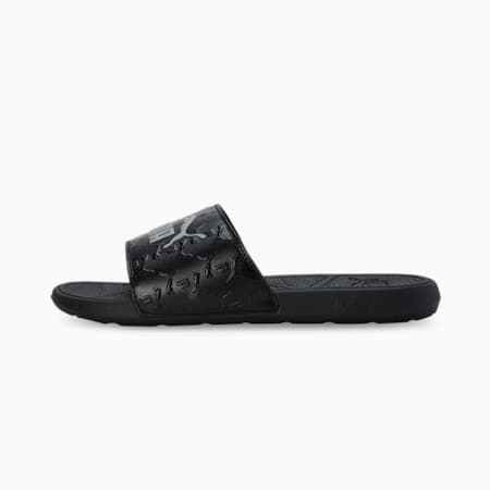 Cool Cat 2.0 Superlogo Unisex Sandals, PUMA Black-Smokey Gray, small-AUS