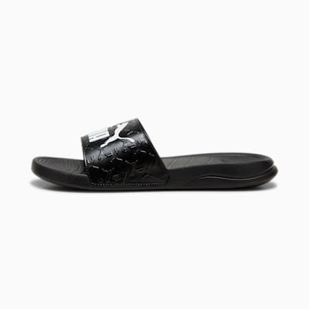 Popcat 20 Superlogo Unisex Slides, PUMA Black-PUMA White, small-AUS