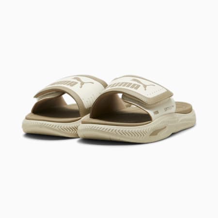 Khaki puma slides outlet