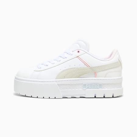 Puma all white platform outlet