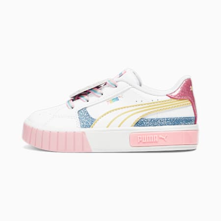 PUMA x LOL SURPRISE Cali Star sneakers voor peuters, PUMA White-Flaxen-Racing Blue, small
