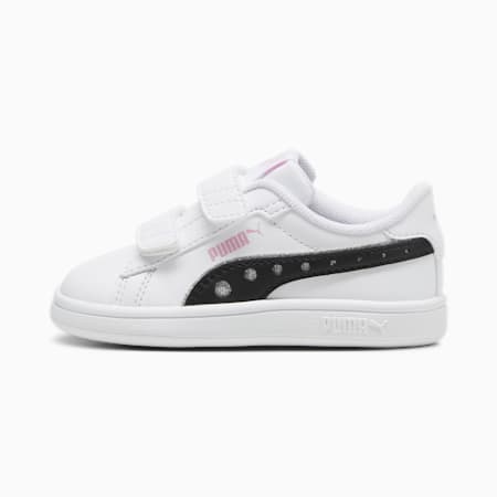 PUMA Smash 3.0 Dance Party Toddlers' Sneakers, PUMA White-PUMA Black-Pink Lilac, small