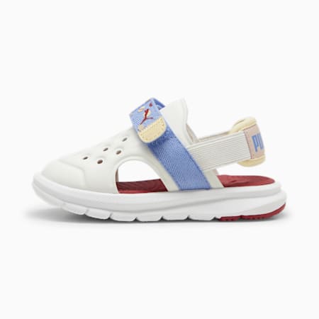 Evolve Sandals Summer Camp Toddlers' Sneakers, Warm White-Blue Skies-Chamomile, small