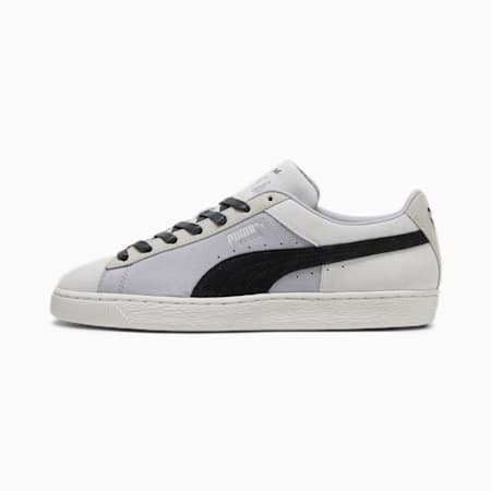 Suede Iconix Summer Sneakers, Silver Mist-PUMA Black, small