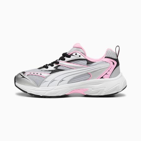 PUMA Morphic Athletic Sneakers, Feather Gray-Pink Delight-PUMA White, small